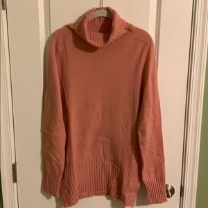 Zara Man salmon pink turtle neck sweater XL